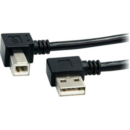 EZGENERATION 3 Ft A Right Angle To B Right Angle Usb Cable - M-M EZ131552